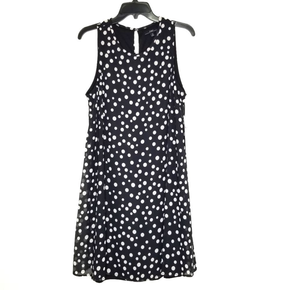 R&K Black and White Polka Dot Dress